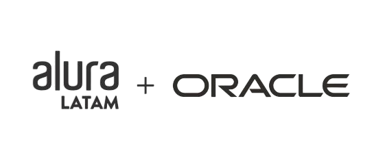 Logo de Alura latam y Oracle